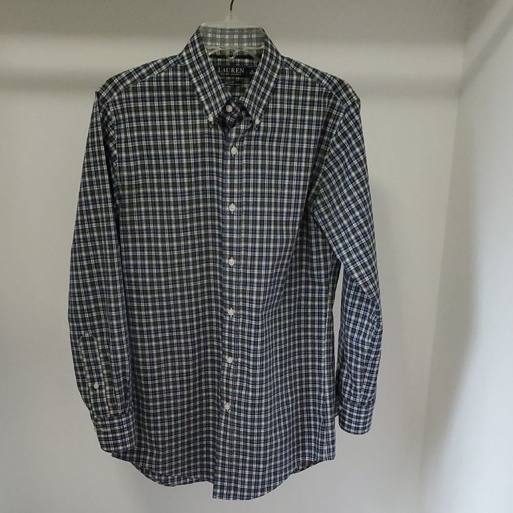 Ralph Lauren Blue Casual Button Down Shirt